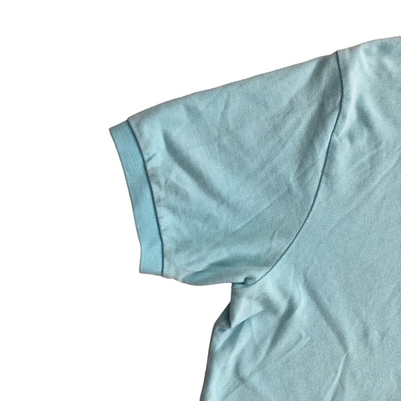 Vintage Polo Ralph Lauren Turquoise Cotton Polo Shirt Men’s Size Large - Picture 4 of 7